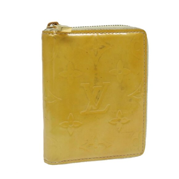 LOUIS VUITTON Monogram Vernis Bloom Wallet Beige M91015 LV Auth 69155 - Picture 4 of 15